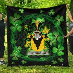 Waterhouse Ireland Irish Celtic Shamrock Knot Circle JFJ14657 3D Customized Quilt 2707 and Home Decor