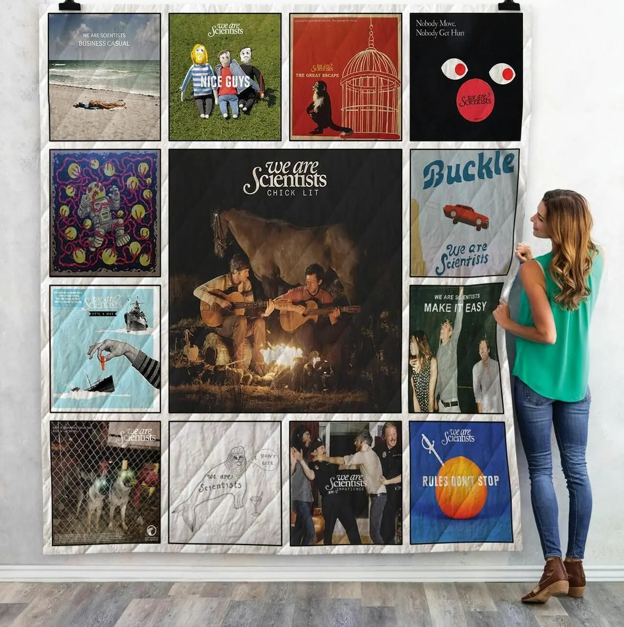 We Are Scientists Singles Quilt Blanket 02 and Home Decor