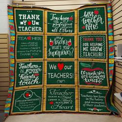 We Love Out Teachers Quilt and Home Decor