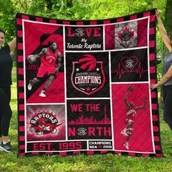 We The North Toronto Raptors Nba Champs 2019 Quilt Blanket and Home Decor