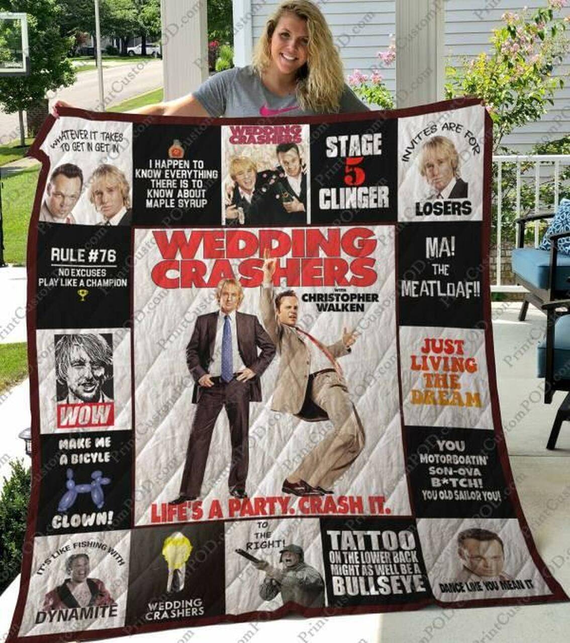 Wedding Crashers Quilt Blanket Limited Quilt Blanket and Home Decor