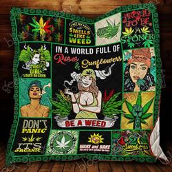 Weed Girl Ah Quilt Derqtf and Home Decor