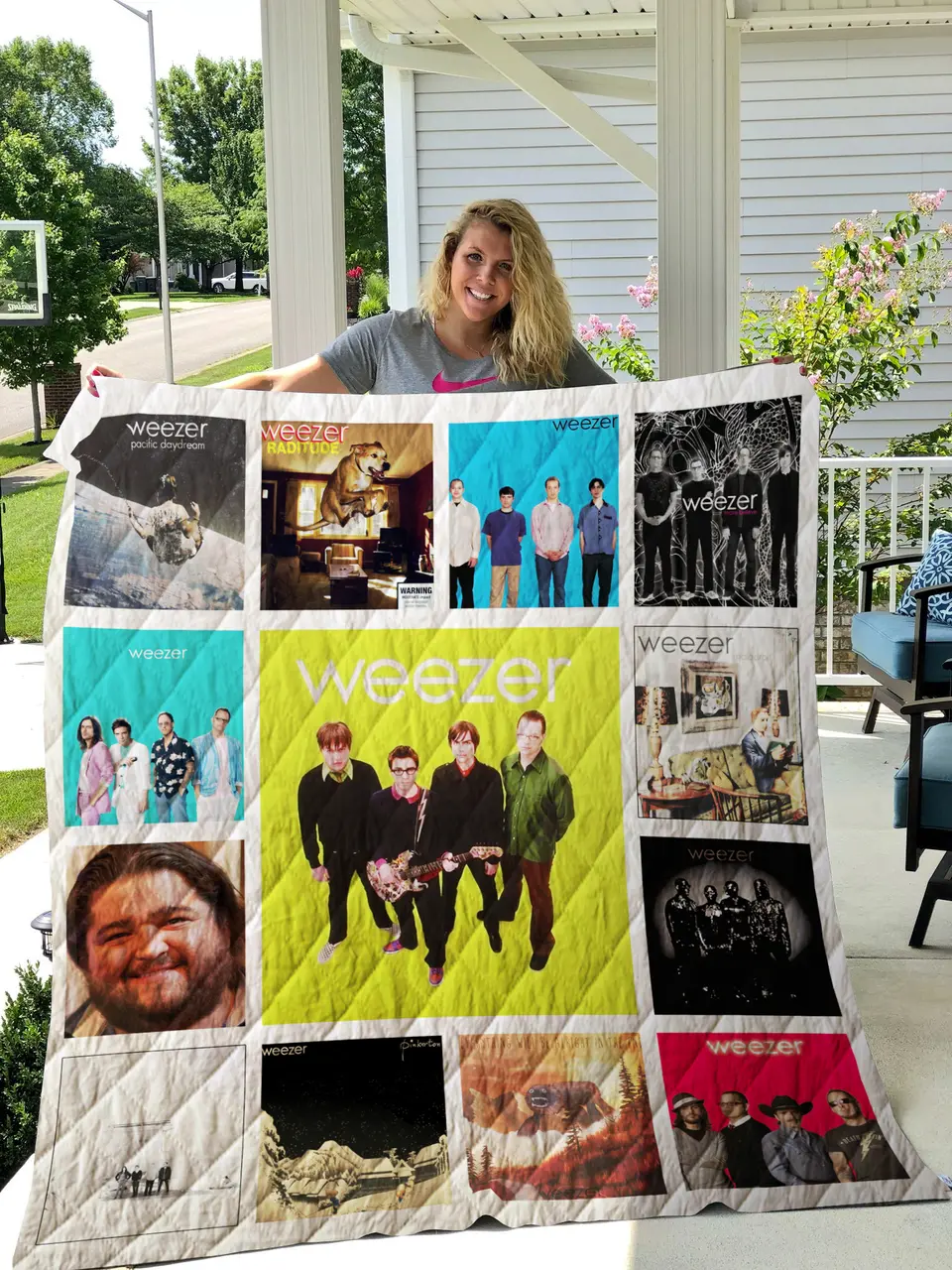 Weezer Quilt Blanket 01 and Home Decor
