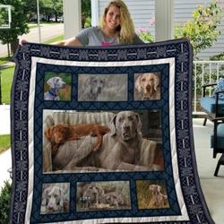 Weimaraner Qui11002 3D Personalized Customized Quilt Blanket 42 and Home Decor