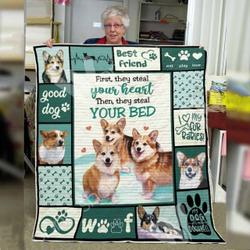 Welsh Corgi Dog Awesome O Quilt Bg and Home Decor