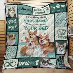 Welsh Corgi SB 3D Customized Quilt and Home Decor