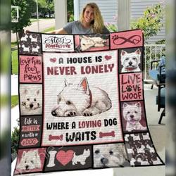 Westie Dog Awesome E Quilt Derqjy and Home Decor