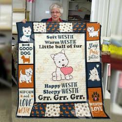 Westie Dog Awesome E Quilt Derqsp and Home Decor