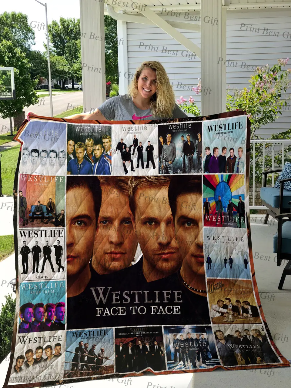 Westlife Albums Cover Poster Quilt 4 and Home Decor