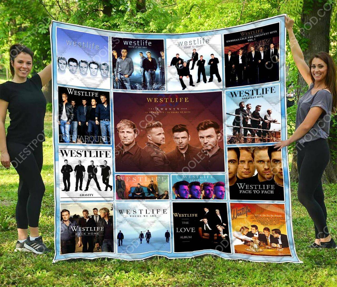 Westlife Band Quilt Blanket and Home Decor