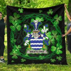 Westloke Or Westlock Ireland Irish Celtic Shamrock Knot Circle JFJ14783 3D Customized Quilt 2707 and Home Decor