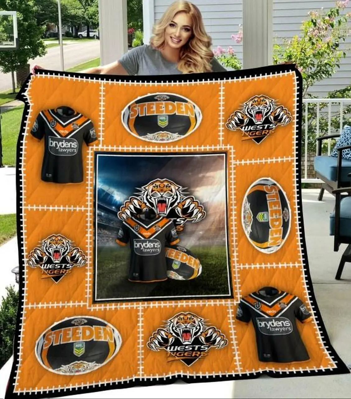 Wests Tigers Quilt Blanket Beeqt5072 Quilt and Home Decor