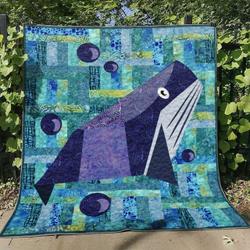 Whale Bl270639 Quilt Blanket and Home Decor