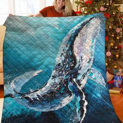 Whale JFJ14813 3D Customized Quilt 2707 and Home Decor