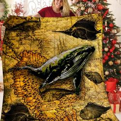 Whale JFJ14815 3D Customized Quilt 2707 and Home Decor
