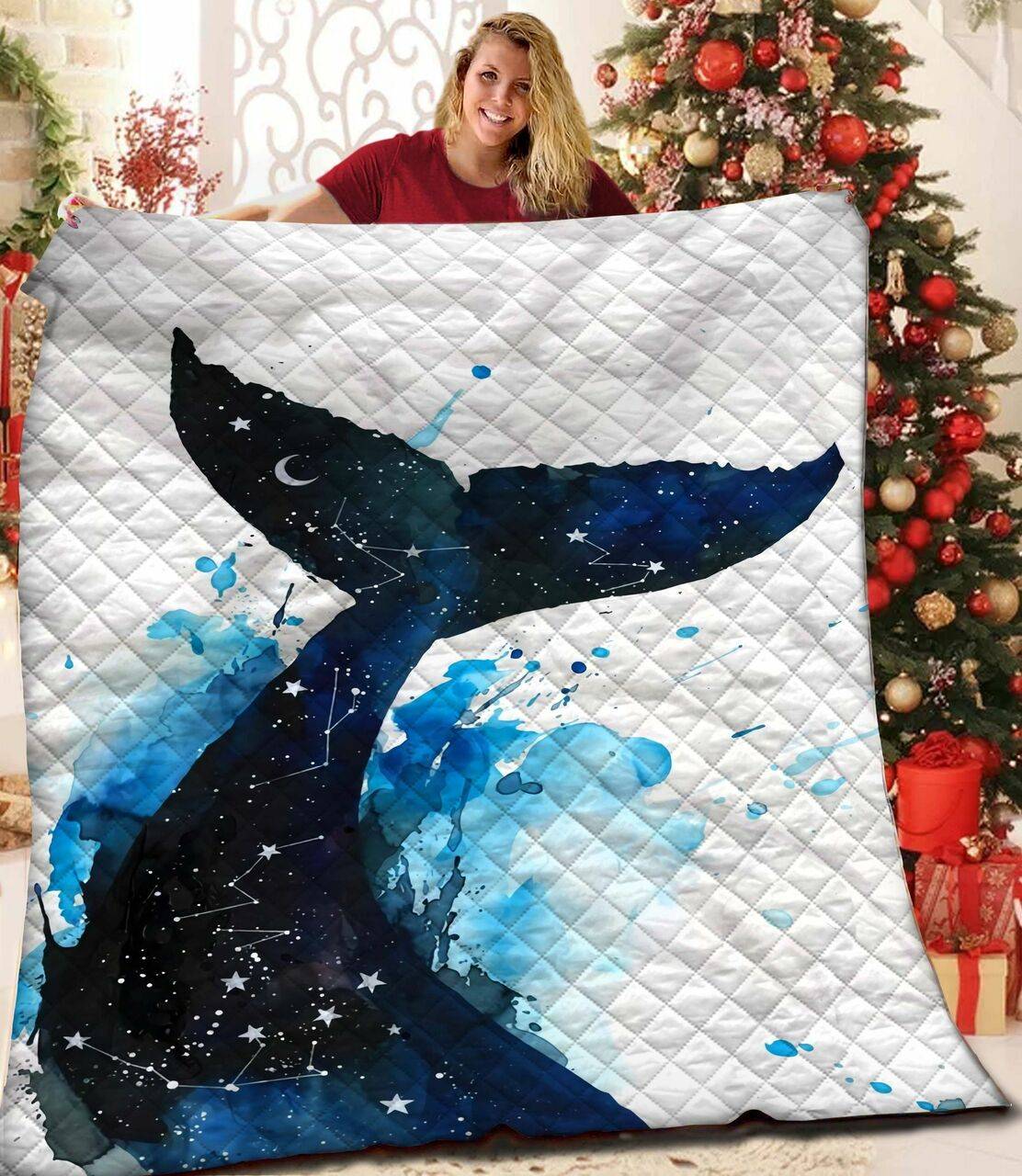 Whale JFJ14832 3D Customized Quilt 2707 and Home Decor