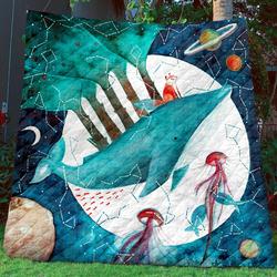 Whale Quilt Blanket Bbb0611310Ph and Home Decor