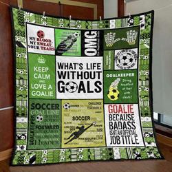 What S Life Without Goals Pk290579 Quilt Blanket and Home Decor