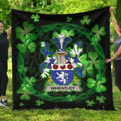 Wheatley Ireland Irish Celtic Shamrock Knot Circle JFJ14842 3D Customized Quilt 2707 and Home Decor