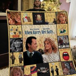 When Harry Met Sally Poster Quilt Blanket and Home Decor