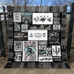 When The Going Gets Tough The Tough Try Harder Clt150669 Quilt Blanket and Home Decor