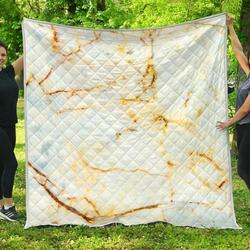 White Gold Marble Hur Quilt Bevrin and Home Decor