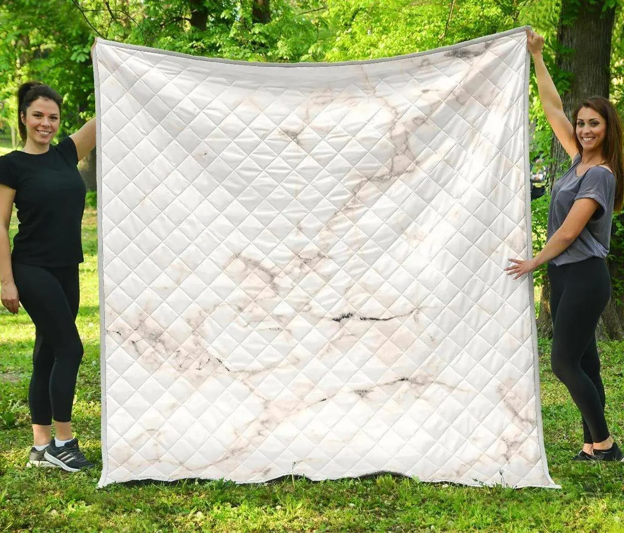 White Grunge Marble Cl17100713Mdq Quilt Blanket and Home Decor