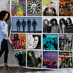 White Zombie Albums Quilt Blanket Ver14 and Home Decor