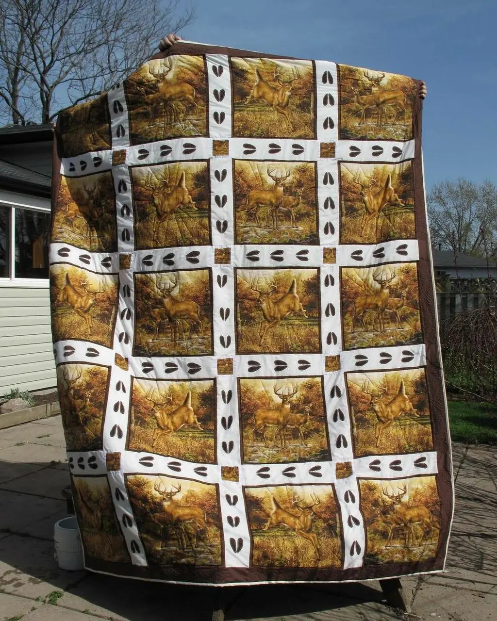 Whitetail Deer Cla040733 Quilt Blanket and Home Decor