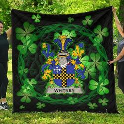 Whitney Ireland Irish Celtic Shamrock Knot Circle JFJ14883 3D Customized Quilt 2707 and Home Decor