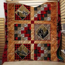 Who Love Logger Blanket Th1707 Quilt and Home Decor