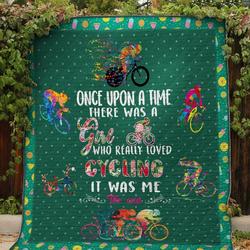 Who Really Loved Cycling Quilt and Home Decor