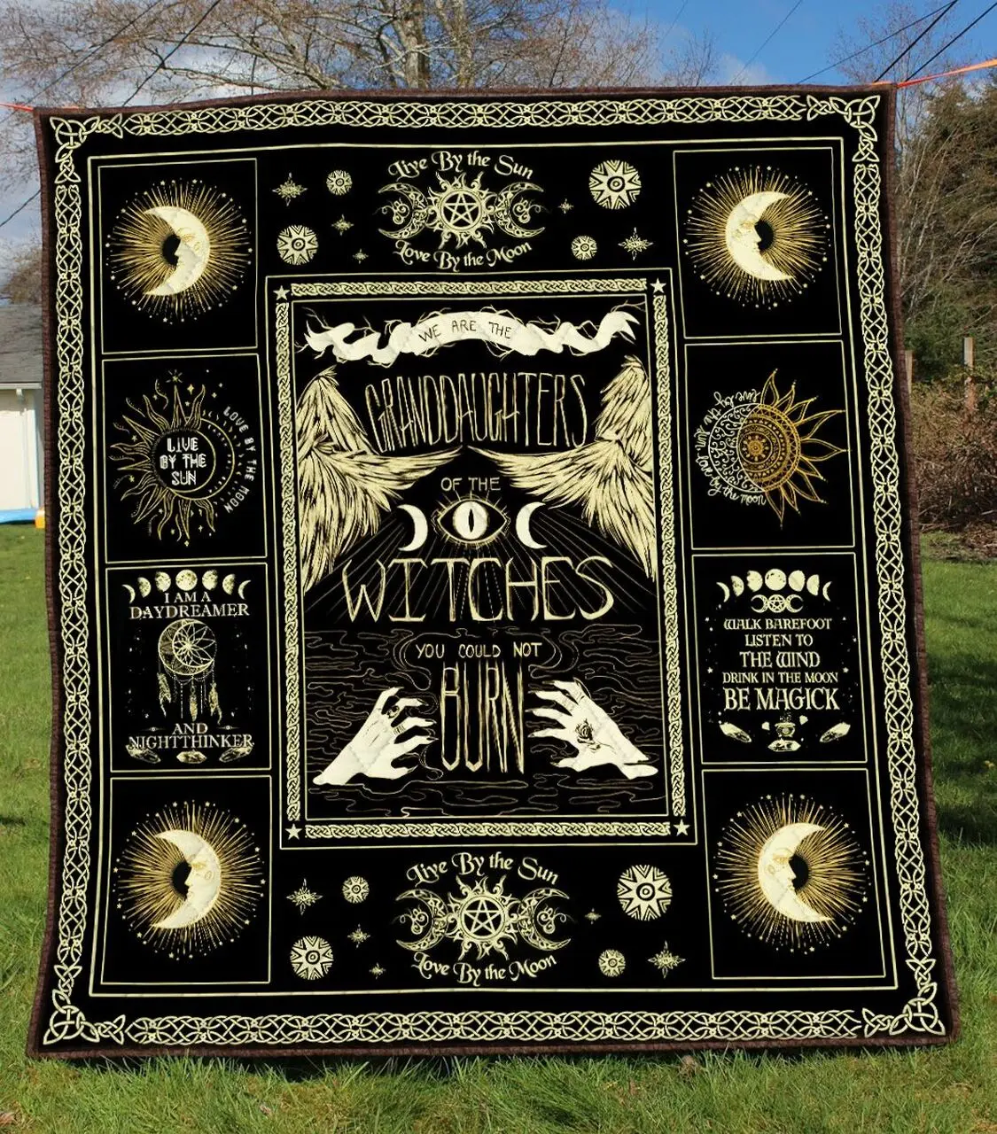 Wicca 3D Personalized Customized Quilt Blanket 469 and Home Decor