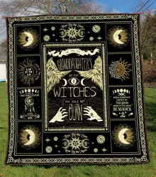 Wicca 3D Personalized Customized Quilt Blanket 469 and Home Decor