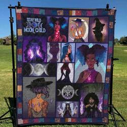Wicca Ng 3D Personalized Customized Quilt Blanket 507 and Home Decor