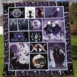 Wicca Tu 3D Personalized Customized Quilt Blanket 532 and Home Decor