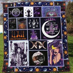 Wicca Ye 3D Personalized Customized Quilt Blanket 599 and Home Decor