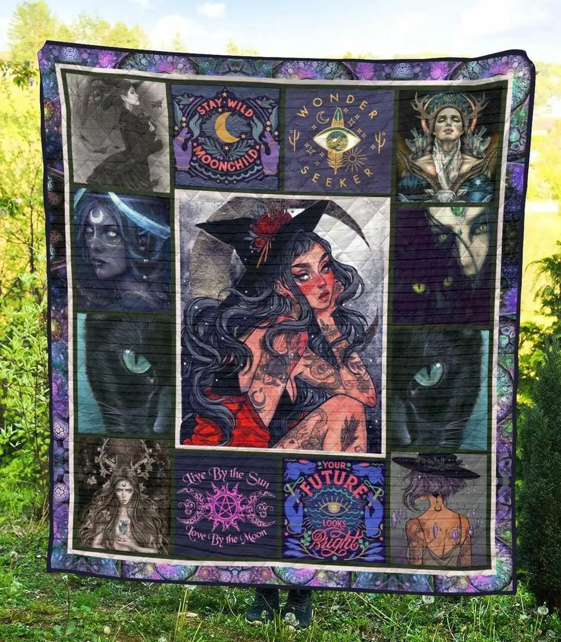 Wicca Ye040708A Tbg Quilt Blanket and Home Decor