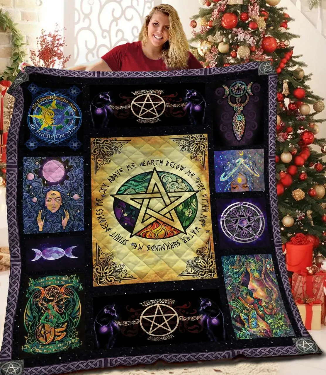 Wiccan JFJ14900 3D Customized Quilt 2707 and Home Decor