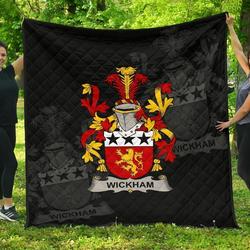 Wickham Ireland Irish Family Crest JFJ14901 3D Customized Quilt 2707 and Home Decor