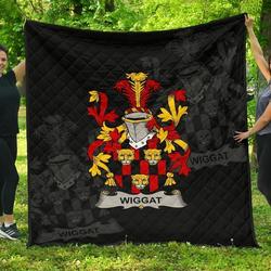 Wiggat Ireland Irish Family Crest JFJ14915 3D Customized Quilt 2707 and Home Decor