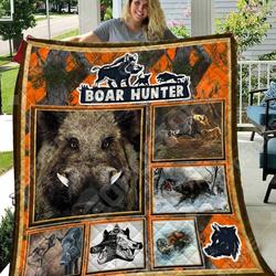 Wild Boar Hunting Camo Like 3D Personalized Customized Quilt Blanket 1114 and Home Decor