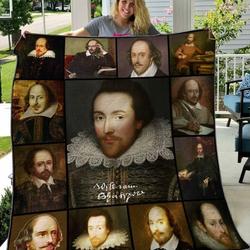 William Shakespeare Quilt Blanket Hvt070610  Quilt and Home Decor