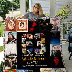 Willie Nelson Quilt Blanket and Home Decor