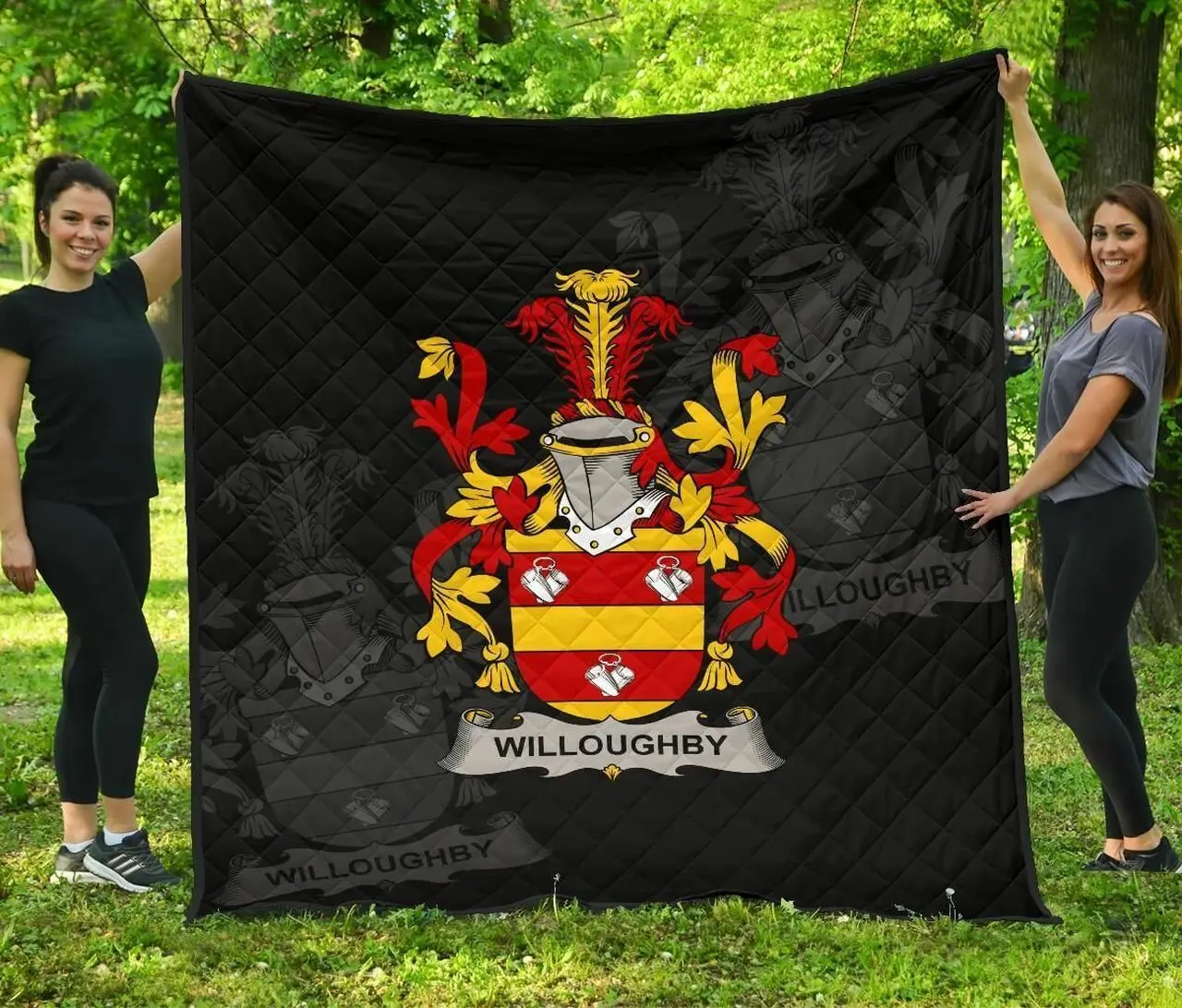 Willoughby Ireland Irish Family Crest JFJ14942 3D Customized Quilt 2707 and Home Decor