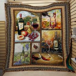 Wine And Grape Quilt V1 and Home Decor