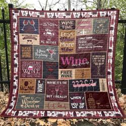 Wine Is Always The Answer Pk270529 Quilt Blanket and Home Decor