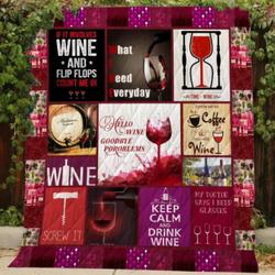 Wine Quilt and Home Decor