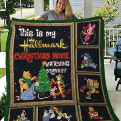 Winnie The Pooh Christmas Quilt Blanket 01 and Home Decor