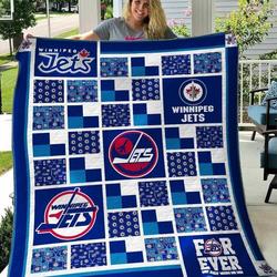 Winnipeg Jets V2 Blanket Th2906 Quilt and Home Decor